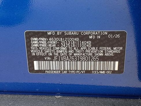 New 2026 Subaru WRX tS w/ WRX Enhancement Package AWD/4WD image 8
