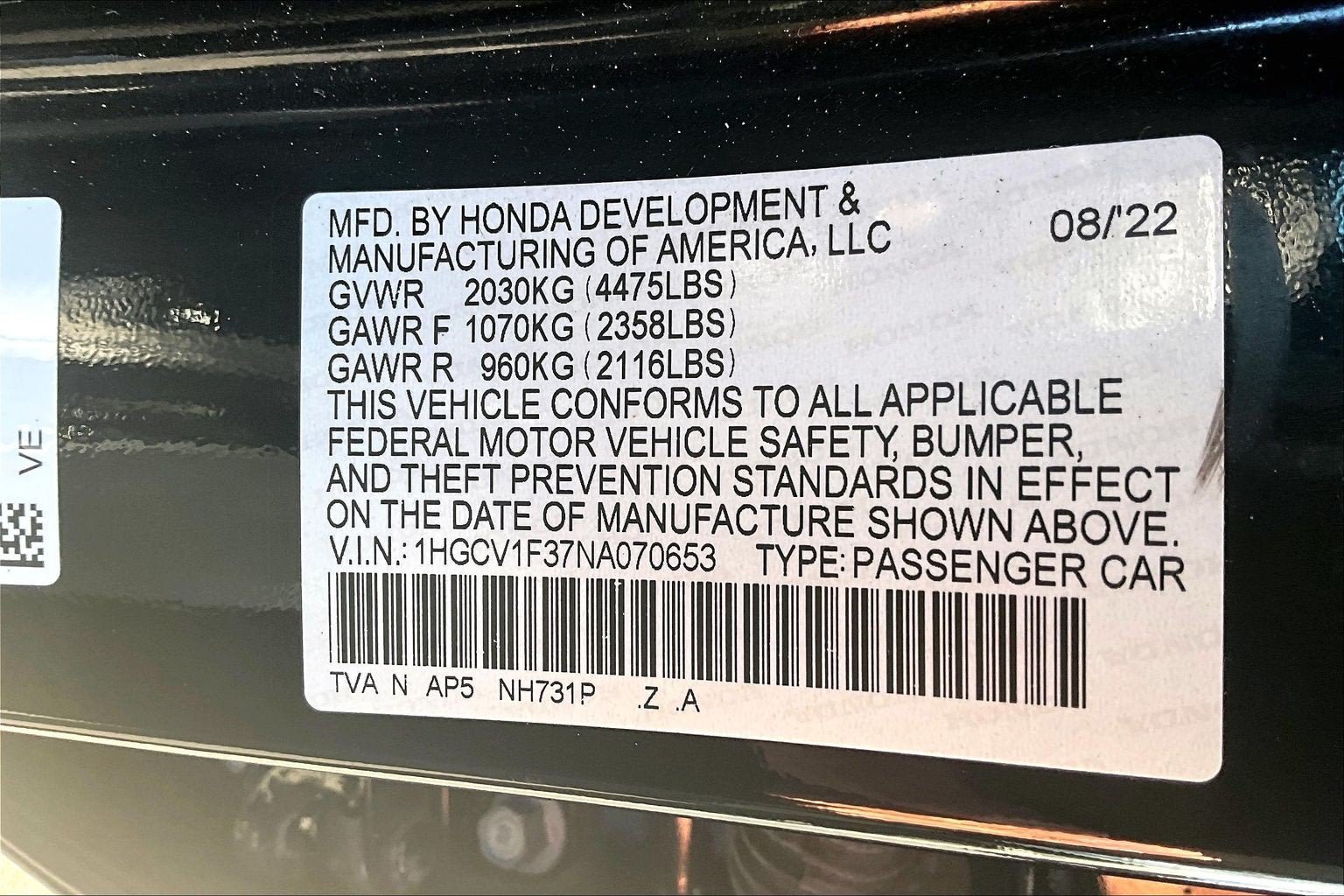 Used 2022 Honda Accord Sport image 29