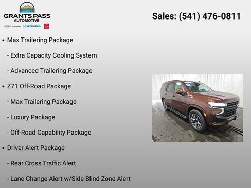 Certified 2023 Chevrolet Tahoe Z71 w/ Z71 Off-Road Package AWD/4WD image 6
