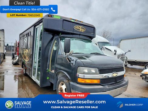 Used 2013 Chevrolet Express 4500 Cutaway w/ Shuttle Bus Package image 1