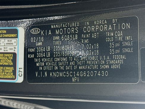 Used 2016 Kia Sedona EX FWD image 12