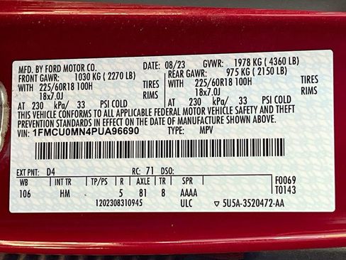 Used 2023 Ford Escape ST-Line w/ Tech Pack #1 FWD image 31