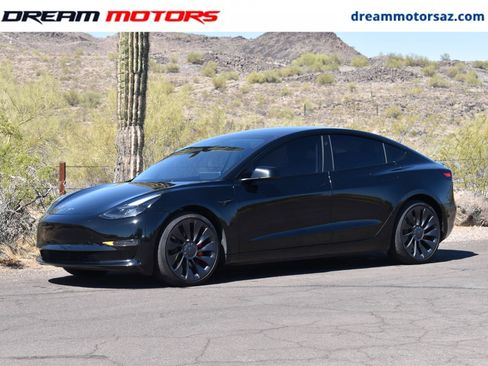Used 2022 Tesla Model 3 Performance AWD/4WD image 1
