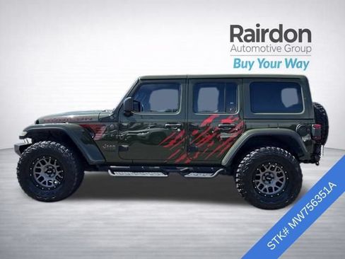 Used 2021 Jeep Wrangler Unlimited Rubicon w/ Uconnect 4C Nav & Sound Group AWD/4WD image 4