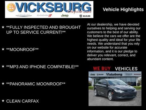 Used 2015 Chrysler 200 S w/ Navigation & Sound Group I FWD image 13