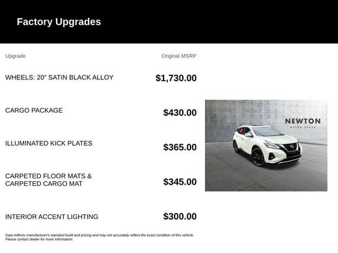 Used 2023 Nissan Murano Platinum w/ Cargo Package FWD image 6