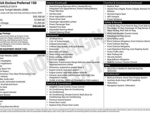Certified 2025 Buick Enclave Preferred AWD/4WD image 30
