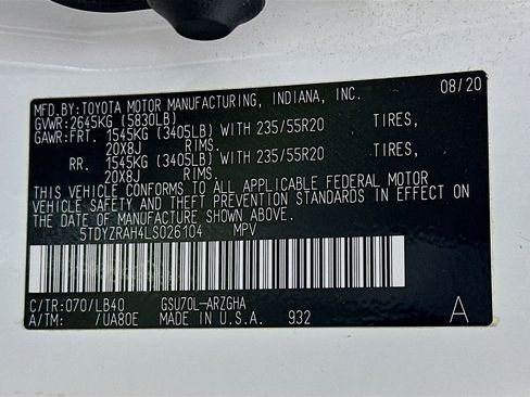 Used 2020 Toyota Highlander Limited image 35