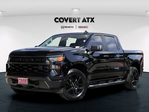 Used 2024 Chevrolet Silverado 1500 Custom w/ Turbomax Blackout Package AWD/4WD image 2