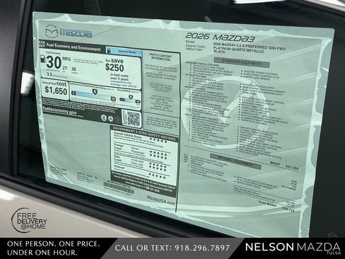 New 2026 MAZDA MAZDA3 2.5 S Sedan w/ Preferred Pkg image 16