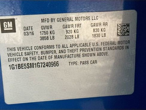 Used 2016 Chevrolet Cruze LT w/ Convenience Package image 31