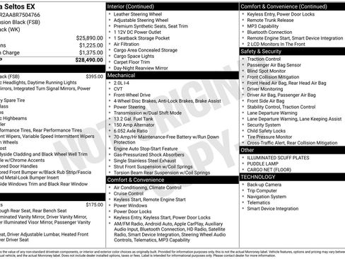 Certified 2024 Kia Seltos EX FWD image 17