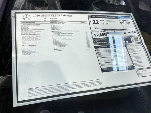 New 2026 Mercedes-Benz CLE 53 AMG 4MATIC Cabriolet image 12