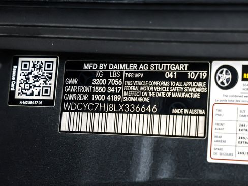 Certified 2020 Mercedes-Benz G 63 AMG 4MATIC image 26