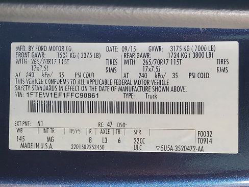 Used 2015 Ford F150 XLT AWD/4WD image 33
