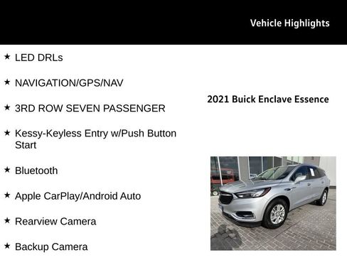 Used 2021 Buick Enclave Essence w/ Sound and Sites Package image 27