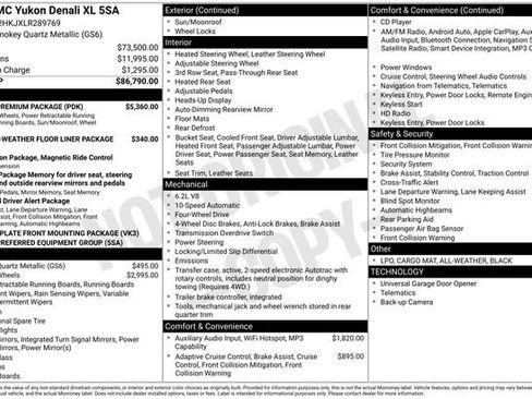 Used 2020 GMC Yukon XL Denali w/ Denali Premium Package image 14