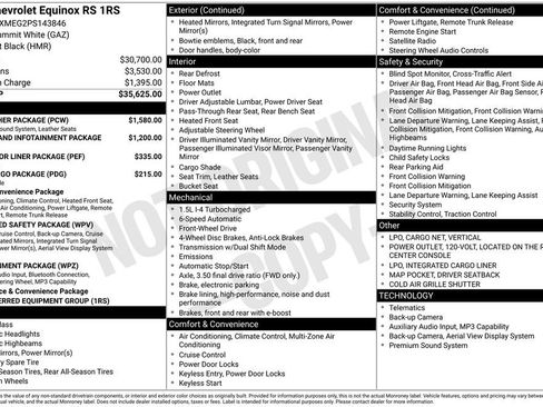 Certified 2023 Chevrolet Equinox RS w/ RS Leather Package image 10