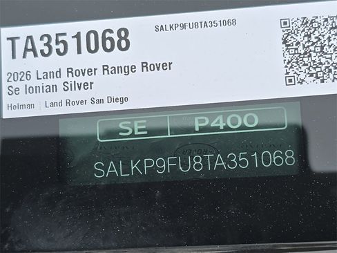 New 2026 Land Rover Range Rover SE image 37