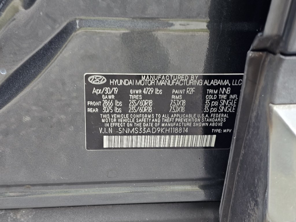 Used 2019 Hyundai Santa Fe SEL w/ Cargo Package FWD image 31