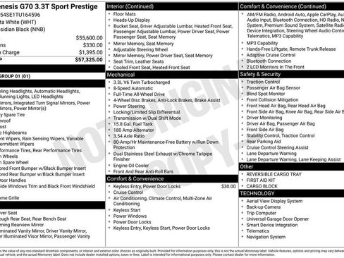 New 2026 Genesis G70 3.3T Sport Prestige image 5