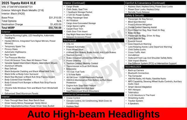 Used 2025 Toyota RAV4 XLE FWD image 42