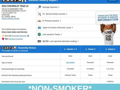 Used 2022 Chevrolet Trax LS w/ Tint and Cruise Package image 4