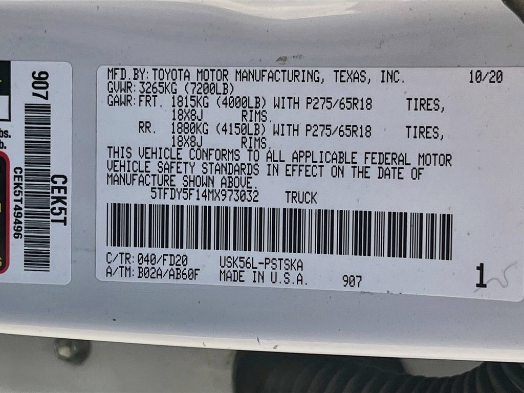 Used 2021 Toyota Tundra SR5 w/ Trail Edition AWD/4WD image 30