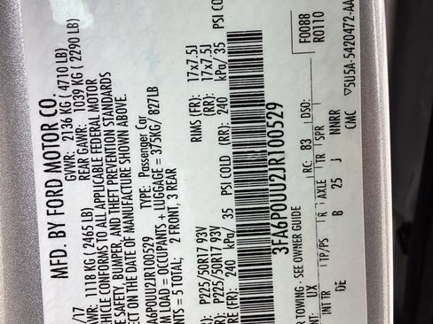 Used 2018 Ford Fusion S image 61