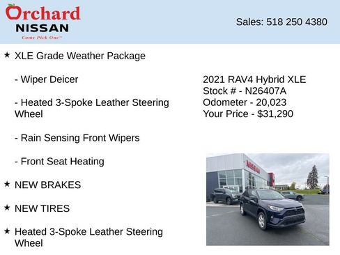 Used 2021 Toyota RAV4 XLE w/ Convenience Package AWD/4WD image 7