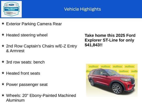 Certified 2025 Ford Explorer ST-Line image 19