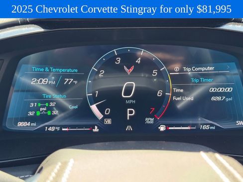 Used 2025 Chevrolet Corvette Stingray Preferred Conv w/ Z51 Performance Package RWD image 22