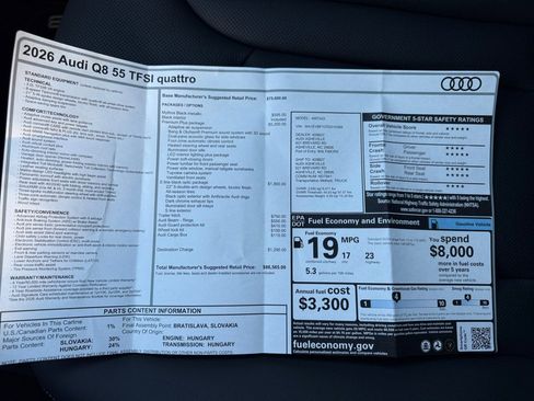 New 2026 Audi Q8 Premium Plus image 33