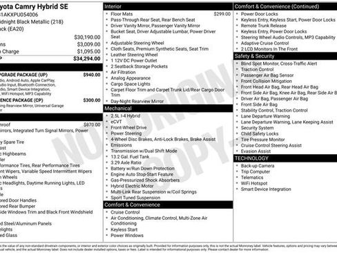 Certified 2023 Toyota Camry SE w/ Audio Upgrade Package FWD image 35
