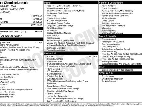 Used 2019 Jeep Cherokee Latitude w/ Popular Appearance Group FWD image 31