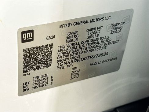New 2026 Chevrolet Tahoe RST w/ Sun And Tow Package AWD/4WD image 44