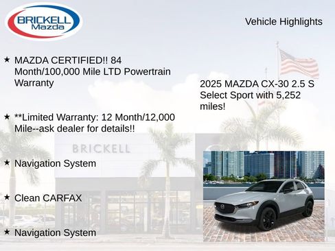 Used 2025 MAZDA CX-30 AWD 2.5 S w/ Select Sport Pkg image 17