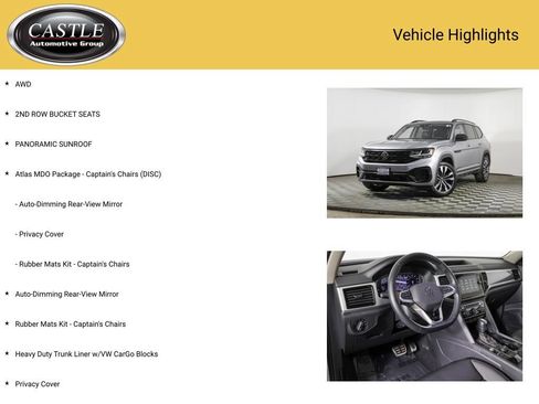 Used 2023 Volkswagen Atlas SEL R-Line AWD/4WD image 3