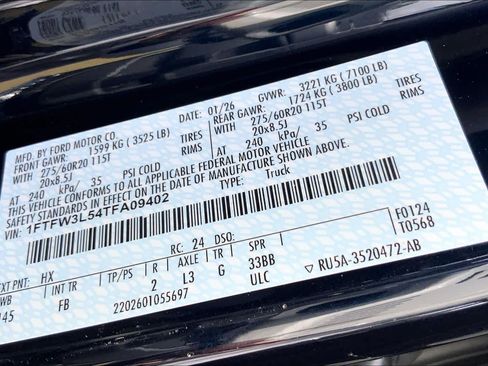 New 2026 Ford F150 XLT w/ Equipment Group 302A MID image 16