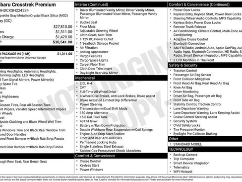 Used 2025 Subaru Crosstrek 2.0i Premium w/ Popular Package #4 image 2