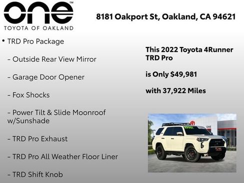Certified 2022 Toyota 4Runner TRD Pro image 12