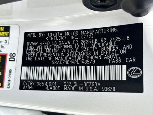 Certified 2023 Lexus ES 350 w/ Premium Package FWD image 27