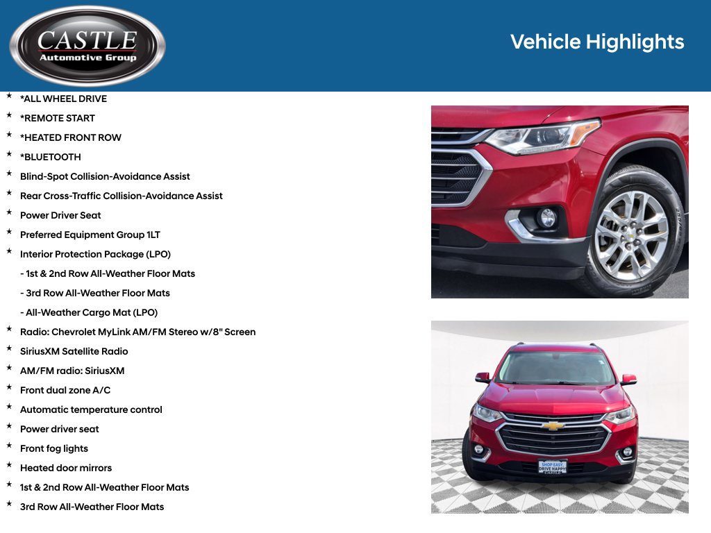 Used 2018 Chevrolet Traverse LT AWD/4WD image 3
