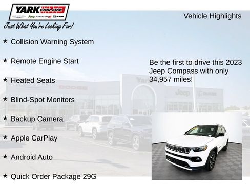 Certified 2023 Jeep Compass Limited AWD/4WD image 12