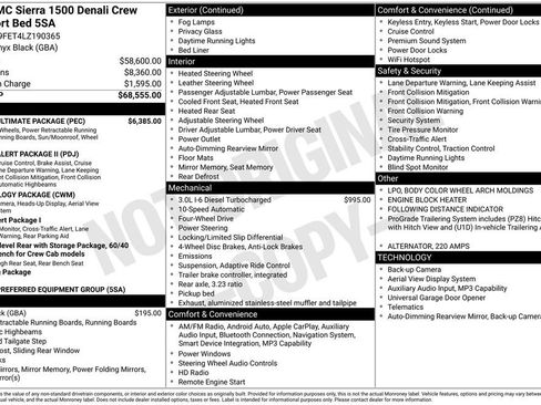 Used 2020 GMC Sierra 1500 Denali w/ Denali Ultimate Package AWD/4WD image 4