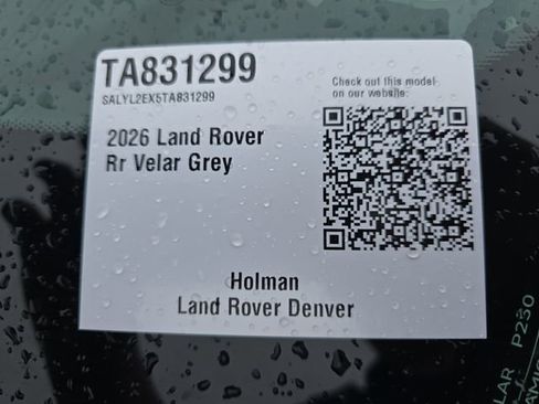 New 2026 Land Rover Range Rover Velar Dynamic SE AWD/4WD image 24