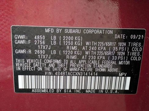 Used 2022 Subaru Outback Premium w/ Popular Package #1 image 15