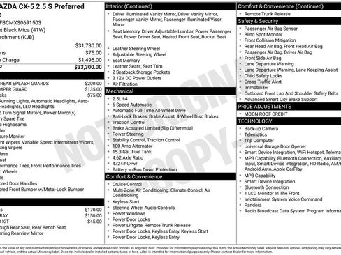 Certified 2025 MAZDA CX-5 AWD 2.5 S w/ Preferred Package image 6