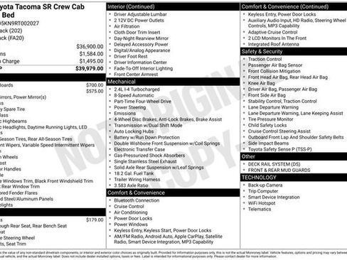 Used 2024 Toyota Tacoma SR AWD/4WD image 13