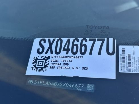 Certified 2025 Toyota Tundra SR5 w/ SX Package RWD image 33